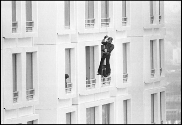 Archives - Jean-Paul Belmondo, sur le tournage de "Peur sur la ville".