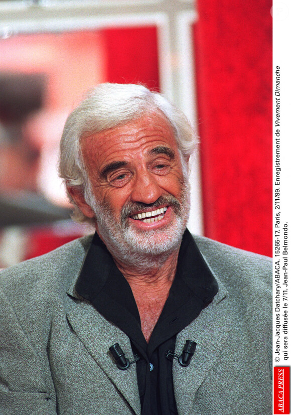 © Jean-Jacques Datchary/ABACA. 15265-17. Paris, 2/11/99. Enregistrement de Vivement Dimanche qui sera diffusŽe le 7/11. Jean-Paul Belmondo.