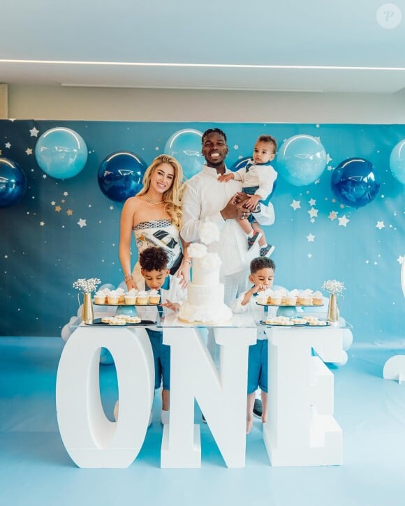 Paul Pogba, sa femme et leurs 3 enfants