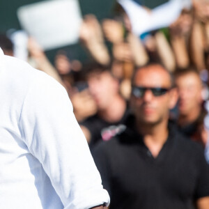 Paul Pogba arrive dans un centre médical de Turin avant de jouer avec la Juventus le 9 juillet 2022. 