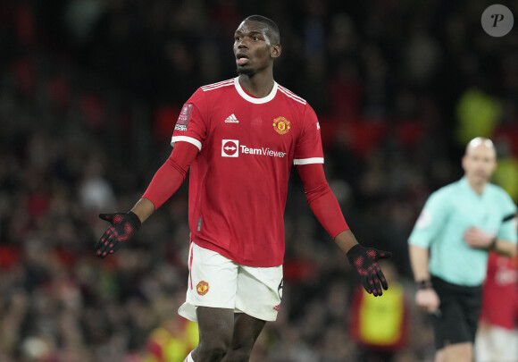 Les faits remontent à mars 2022. Paul Pogba avait été séquestré et braqué par deux hommes qui lui réclamaient 13 millions d'euros. 
Paul Pogba lors du match de FA Cup Emirates au stade Old Trafford à Manchester, Royaume Uni, le 4 février 2022. Le match s'est terminé sur un match nul 1-1. © Andrew Yates/Sportimage/Cal Sport Media/Zuma Press/Bestimage