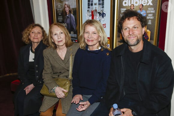 Exclusif - Nathalie Baye, Nicole Garcia et son fils Pierre Rochefort- - Générale de la pièce "Royan, la professeur de Français" au théâtre de Paris le 17 avril 2024. © Borde / Rindoff / Bestimage 