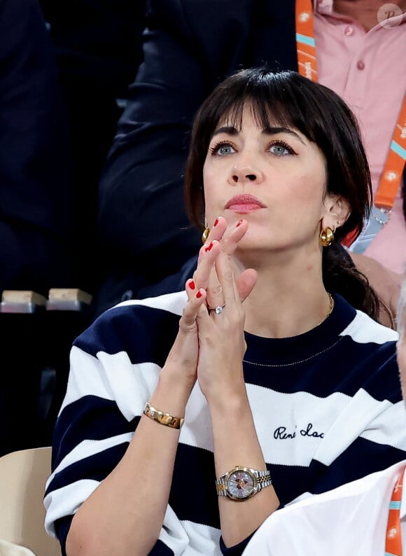 Nolwenn Leroy - Célébrités dans les tribunes des Internationaux de France de tennis de Roland Garros 2024 à Paris le 27 mai 2024. © Moreau-Jacovides/Bestimage 