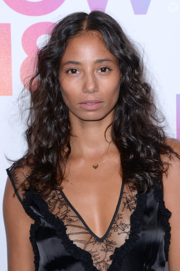 Hajiba Fahmy - Photocall du "Etam Live Show 2018" aux Beaux-Arts à Paris, le 25 septembre 2018. © Rachid Bellak/Bestimage 