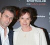 Claire Nebout et son compagnon Frédéric Taddeï - Inauguration du CMG Sports Club ONE Saint-Lazare au 11-13 rue Boursault à Paris, le 28 avril 2016. © CVS/Bestimage