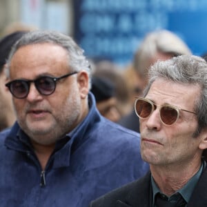 Frédéric Taddeï - Sortie des obsèques de Jean-Yves Le Fur en l'église Saint-Roch à Paris, le 6 avril 2024. © Cyril Moreau-Dominique Jacovides/Bestimage