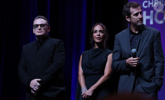 Benoit Magimel, Alice Belaidi, Guillaume Canet - Projection du film "Megalopolis" lors de la 50ème édition du Festival du Cinéma américain à Deauville. Le 13 septembre 2024 © Denis Guignebourg / Bestimage 