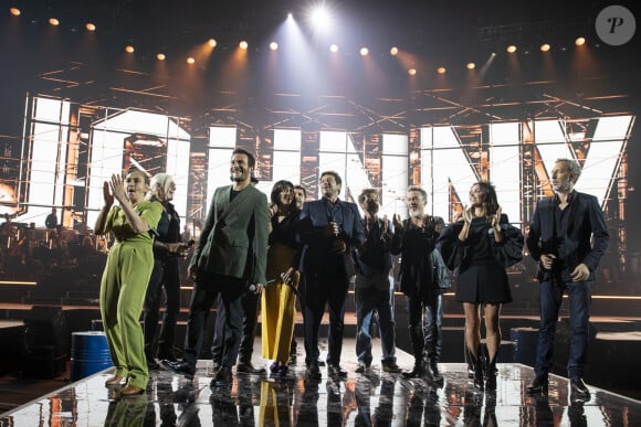 Exclusif - Catherine Ringer, Pierre Billon, Amir Haddad, Nolwenn Leroy, Patrick Fiori, Patrick Bruel, Christophe Maé, Florent Pagny, Jenifer Bartoli, Gad Elmaleh - Concert hommage à Johnny Hallyday "Que je t'aime" à l'AccorHotels Arena Paris Bercy à Paris. Le 14 septembre 2021 © Borde-Jacovides-Moreau / Bestimage 