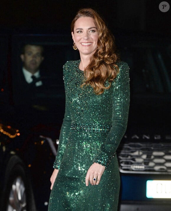 Kate Catherine Middleton - Le duc et la duchesse de Cambridge à leur arrivée au "Royal Variety Performance 2021" au Royal Albert Hall à Londres. Le 18 novembre 2021 