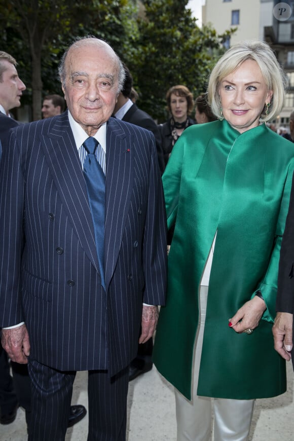 Mohamed Al-Fayed et sa femme Heini Wathén - Réouverture de l'hôtel Ritz et présentation de la rénovation de la colonne Vendôme à Paris le 27 juin 2016. © Olivier Borde / Bestimage 