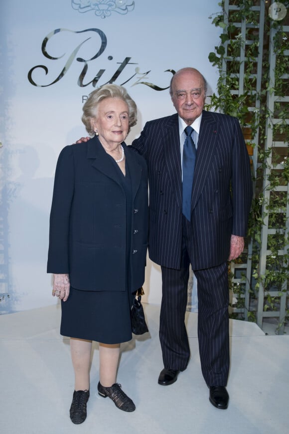 Bernadette Chirac et Mohamed Al-Fayed - Réouverture de l'hôtel Ritz et présentation de la rénovation de la colonne Vendôme à Paris le 27 juin 2016. © Olivier Borde / Bestimage 