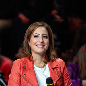 Léa Salamé, journaliste française lors du Téléthon 2023, à Saint Denis, près de Paris, France, le 9 décembre 2023. Le Téléthon est un marathon télévisuel de trente heures diffusé sur les chaînes de France Télévisions. En France, le Téléthon est une manifestation caritative organisée depuis 1987 par l'Association française contre les myopathies (AFM) pour financer la recherche sur les maladies génétiques neuromusculaires, ainsi que sur d'autres maladies génétiques rares. Photo par Alexis Jumeau/ABACAPRESS.COM