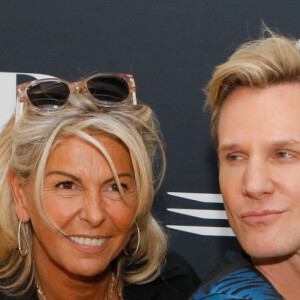 Caroline Margueridon et François-Xavier Renou (Fransoa) - Soirée de présentation des nouveautés de la marque Harley Davidson au showroom Beaumarchais à Paris, France, le 22 septembre 2022. © Christophe Clovis/Bestimage