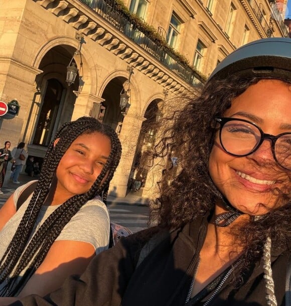 Christina Milian aux côtés de sa fille Violet à Paris
(Capture d'écran Instagram).