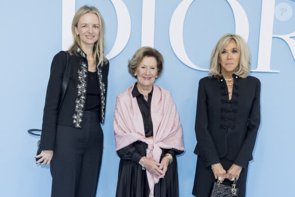 Delphine Arnault, la reine Sonja de Norvège et Brigitte Macron au photocall du défilé de mode féminine Dior printemps-été 2025 lors de la Fashion Week de Paris (PFW), à Paris, France, le 24 septembre 2024. © Olivier Borde/Bestimage