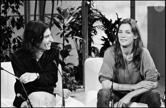 Archives - Jacques Doillon et Jane Birkin sur un plateau télé en 1981.