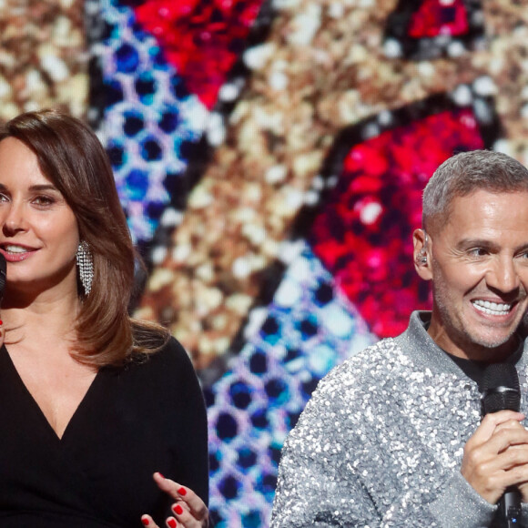 Exclusif - Julia Vignali, Philippe (Dalida) - Enregistrement de l'émission "Voix de stars" présentée par J.Vignali, diffusée le 27 septembre à 21h10 sur France 3 © Christophe Clovis / Bestimage 