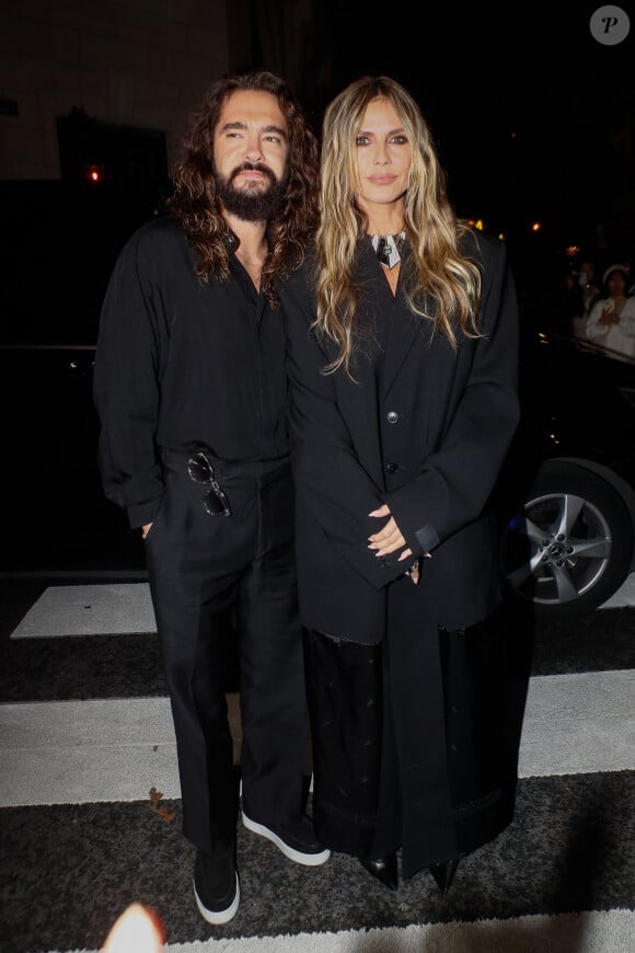 Heidi Klum et son mari Tom Kaulitz - Arrivées au défilé Messika lors de la Paris Fashion Week à Paris, le 26 septembre 2024. © Christophe Clovis / Jack Tribeca / Bestimage 