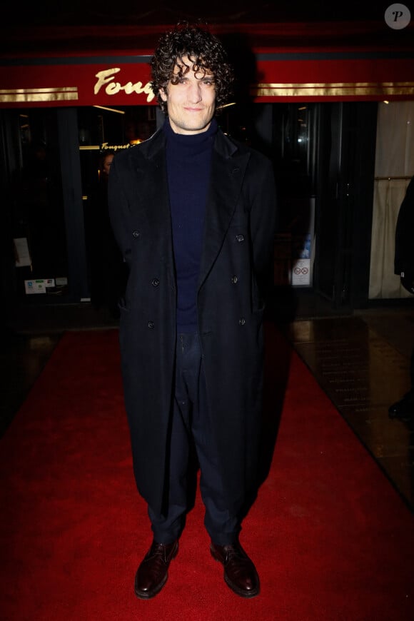 Exclusif - Louis Garrel (mari de Laetitia Casta) - Arrivés au dîner des nommés aux Cesar au Fouquet's à Paris le 6 février 2023. © Christophe Clovis / Bestimage 