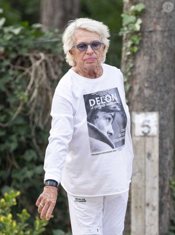 Exclusif - Véronique de Villèle - 8ème édition du Trophée de Pétanque "Ne perdez pas la boule" dans le cadre de la Journée mondiale de la maladie d'Alzheimer au boulodrome Saint-James au Bois de Boulogne à Paris le 19 septembre 2024. © Pierre Perusseau/Bestimage