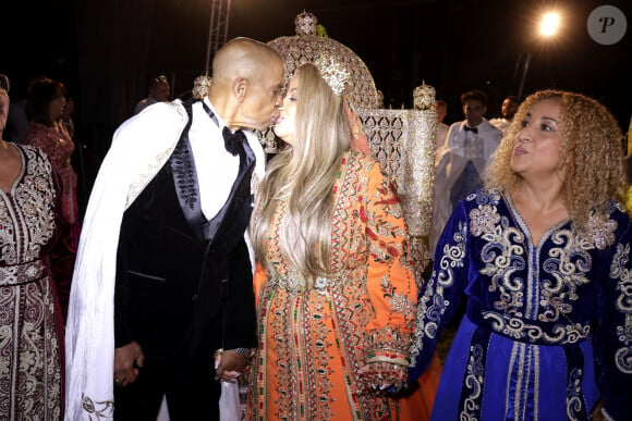 Exclusif - Francky Vincent et Aziza El Batri - Mariage de Francky Vincent et Aziza El Batri dans leur domaine de Sinceny dans l'Aisne le 28 septembre 2024. © Cédric Perrin / Bestimage 