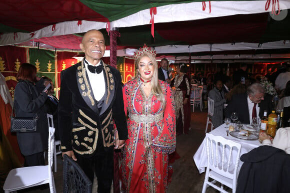 Exclusif - Francky Vincent et Aziza El Batri - Mariage de Francky Vincent et Aziza El Batri dans leur domaine de Sinceny dans l'Aisne le 28 septembre 2024. © Cédric Perrin / Bestimage 