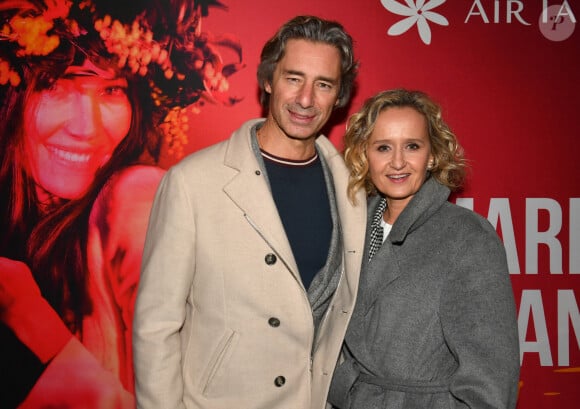 Semi-exclusif - Laurent Solly (président de Facebook France) et sa femme Caroline Roux au concert de M.Galanter au théâtre Music-Hall Show l'Alhambra à Paris, France, le 23 novembre 2023. © Veeren/Bestimage