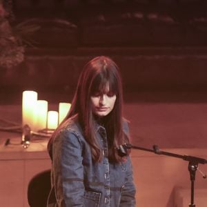 Exclusif - Clara Luciani - "Messages personnels" , hommage à Françoise Hardy pour ses 80 ans, lors de la 3ème édition de l'Hyper Weekend Festival de radio France à Paris et diffusé sur France Inter. Un concert conçu par le compositeur Sage avec des nombreux artistes dont son fils Thomas Dutronc le 28 janvier 2024. © Jack Tribeca / Bestimage  No Web - Belgique et Suisse 