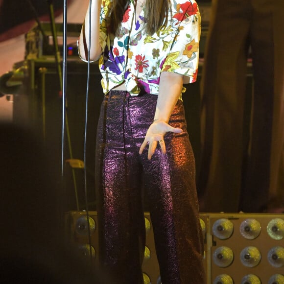 Clara Luciani en concert au Nice Jazz Festival 2022 sur la scène de la place Masséna à Nice. Le 16 juillet 2022 © Bruno Bebert / Bestimage  