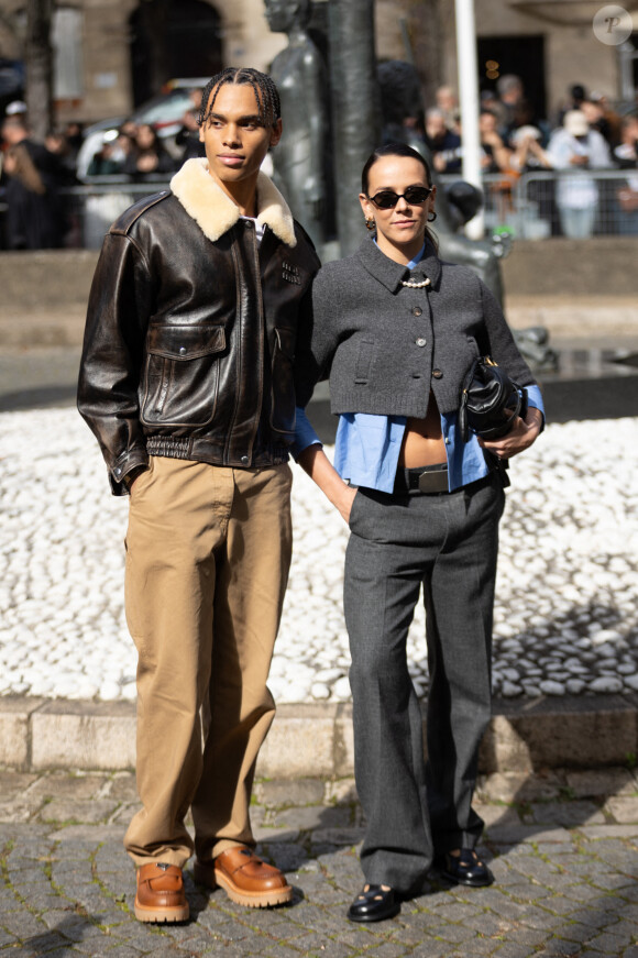 PFW - Alexandre Coste et Pauline Ducruet sont arrivés au défilé Miu Miu lors du défilé Womenswear printemps-été 2025 dans le cadre de la semaine de la mode de Paris le 01 octobre 2024 à Paris, France. Photo by Nasser Berzane/ABACAPRESS.COM