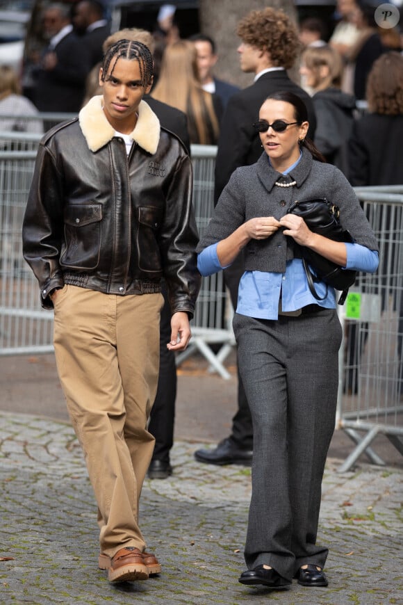 PFW - Alexandre Coste et Pauline Ducruet sont arrivés au défilé Miu Miu lors du défilé Womenswear printemps-été 2025 dans le cadre de la semaine de la mode de Paris le 01 octobre 2024 à Paris, France. Photo by Nasser Berzane/ABACAPRESS.COM