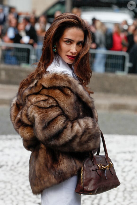 Jessica Kahawaty - Arrivées au défilé de mode Femmes printemps-été 2025 "Miu Miu" lors de la fashion week de Paris. Le 1er octobre 2024 © Christophe Clovis / Bestimage 