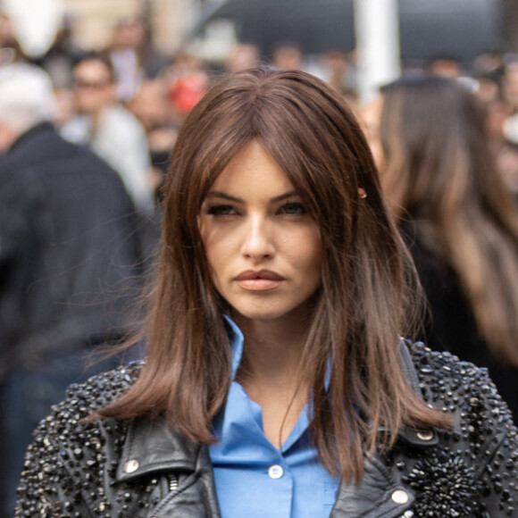 PFW - Thylane Blondeau est arrivée au défilé Miu Miu lors du défilé Womenswear printemps-été 2025 dans le cadre de la semaine de la mode de Paris le 01 octobre 2024 à Paris, France. Photo by Nasser Berzane/ABACAPRESS.COM