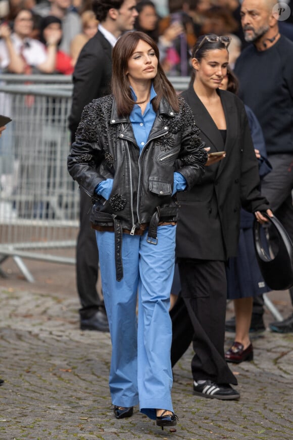 PFW - Thylane Blondeau est arrivée au défilé Miu Miu lors du défilé Womenswear printemps-été 2025 dans le cadre de la semaine de la mode de Paris le 01 octobre 2024 à Paris, France. Photo by Nasser Berzane/ABACAPRESS.COM