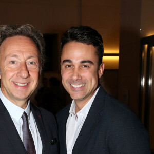 Exclusif - Stephane Bern et son compagnon Yori Bailleres - Dîner de Gala de la BnF à Paris, France, le 30 Septembre 2024. © Bertrand Rindoff / Bestimage