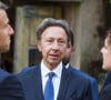 Stéphane Bern - Déplacement du président de république, Emmanuel Macron à l'occasion de la 41ème édition des journées européennes du patrimoine à Chartres, visite des ateliers de la Maison Lorin maitre verrier - Chartres le 20 septembre 2024. © Arnaud Hebert / Pool / Bestimage