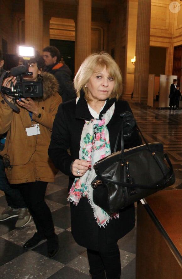 Corinne Paradis, la mère de la chanteuse/actrice française Vanessa Paradis, arrive au tribunal pour le troisième jour du " procès Bettencourt " qui accuse 10 personnes proches de l'héritière de L'Oréal Liliane Bettencourt d'avoir " exploité " sa démence, à Bordeaux, dans le sud-ouest de la France, le 28 janvier 2015. Corinne Paradis a été citée comme témoin par l'accusé François-Marie Banier. Photo by Bernard-Salinier/ABACAPRESS.COM