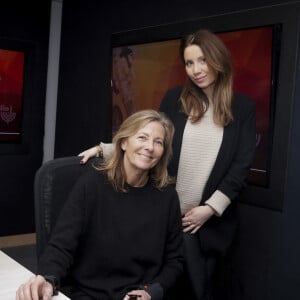 Exclusif - Cyrielle-Sarah Cohen, Claire Chazal dans le « 15h-16h30 » présenté par CS. Cohen et diffusé en direct sur Radio J, à Paris, France, le 28 mars 2024. © Jack Tribeca / Bestimage  No Web - Belgique et Suisse