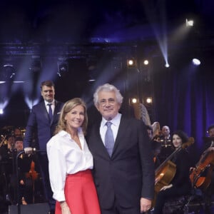 Exclusif - No Web - Claire Chazal, Michel Boujenah - Enregistrement de l'émission "Le grand échiquier, Spéciale Raymond Devos", présentée par C.Chazal et M.Boujenah, et diffusée le 11 juillet à 21h15 sur France 2 © Jack Tribeca / Bestimage 