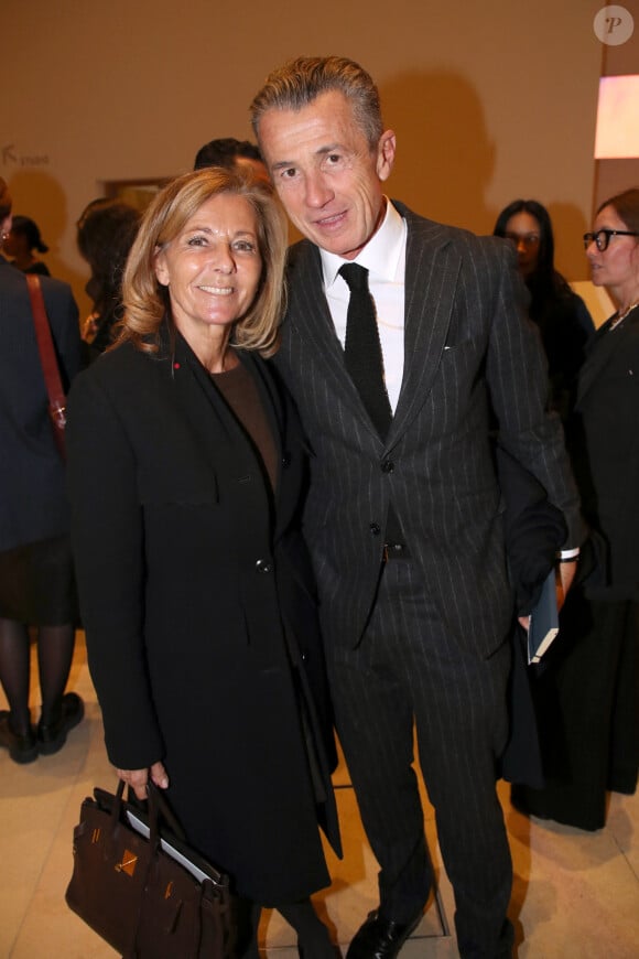 Claire Chazal et François Sarkozy - Vernissage de l’Exposition Retrospective consacrée au peintre américain Mark Rothko à la Fondation Louis Vuitton. Paris, France, le 17 Octobre 2023. © Bertrand Rindoff / Bestimage 