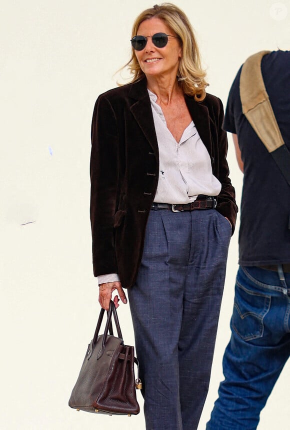 Claire Chazal - Arrivées au défilé Christian Dior prêt à porter femme Printemps/Été 2024 lors de la Fashion Week de Paris (PFW), au Jardin des Tuileries à Paris, France, le 26 septembre 2023. © Denis Guignebourg/Bestimage 