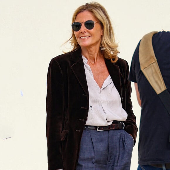 Claire Chazal - Arrivées au défilé Christian Dior prêt à porter femme Printemps/Été 2024 lors de la Fashion Week de Paris (PFW), au Jardin des Tuileries à Paris, France, le 26 septembre 2023. © Denis Guignebourg/Bestimage 