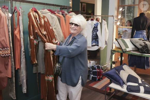 Exclusif - Catherine Lara - N.Garçon présente à ses amis une nouvelle ligne de déco et linge de maisonn en collaboration avec la marque Vivaraise à Paris le 7 septembre 2022. © Jack Tribeca / Bestimage 