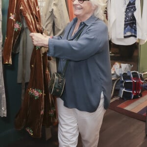 Exclusif - Catherine Lara - N.Garçon présente à ses amis une nouvelle ligne de déco et linge de maisonn en collaboration avec la marque Vivaraise à Paris le 7 septembre 2022. © Jack Tribeca / Bestimage 