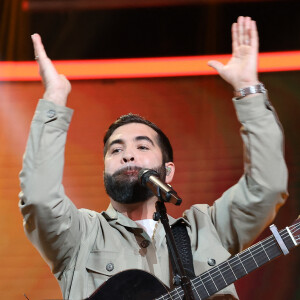 Kendji Girac - Les personnalités se mobilisent lors de la 37ème édition du Téléthon sur le plateau de France 2, avec pour parrain Vianney. Cette année, 80,6 millions de dons ont été promis. Le 9 décembre 2023. © Coadic Guirec / Bestimage