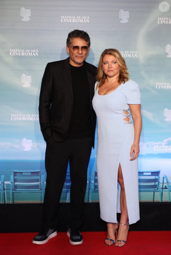 Pascal Elbé, Sophie Guillemin - Arrivées de la soirée de clôture de la 6ème édition du festival Cinéroman à Nice, France, le 5 octobre 2024. © Bebert-Jacovides/Bestimage 