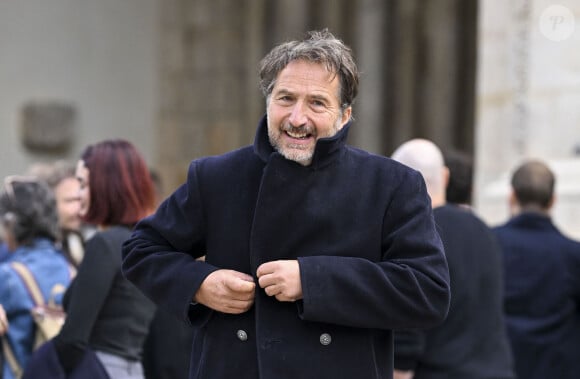 Edouard Baer - Obsèques du réalisateur Laurent Tirard en l'église de Sant-Germain-des-Près à Paris le 11 septembre 2024.