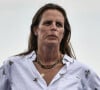 Laure Manaudou a 38 ans aujourd'hui...La nageuse française Laure Manaudou regarde les fans accueillir les champions au Parc des Champions au Trocadéro, pendant les Jeux Olympiques de Paris. Photo par Firas Abdullah/ABACAPRESS.COM