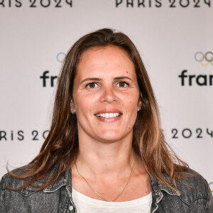 La nageuse française Laure Manaudou pose pour un photocall avant la conférence de presse de France Télévision "Paris 2024" à Paris le 11 juin 2024. Photo par Firas Abdullah/ABACAPRESS.COM