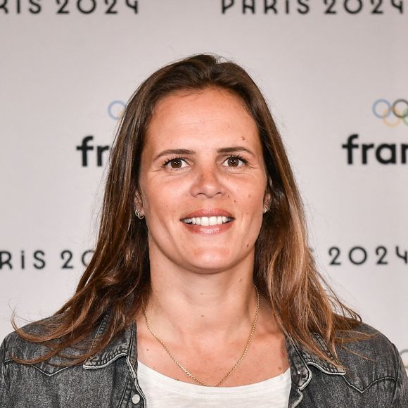 La nageuse française Laure Manaudou pose pour un photocall avant la conférence de presse de France Télévision "Paris 2024" à Paris le 11 juin 2024. Photo par Firas Abdullah/ABACAPRESS.COM